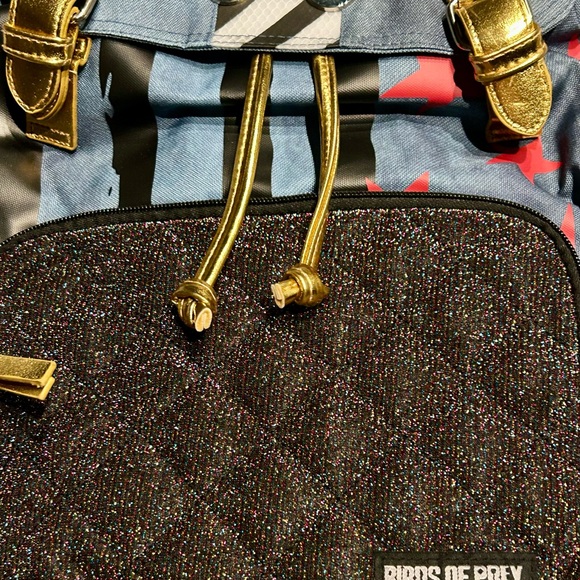 New DC comics/Warner brothers Birds of Prey Blue & Gold Backpack - Picture 6 of 12